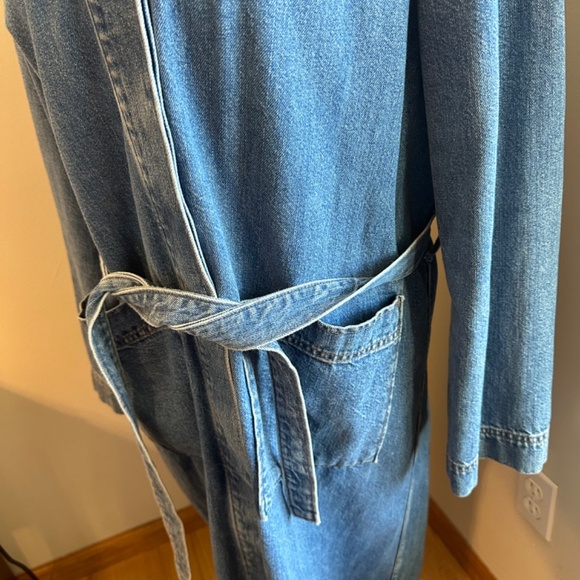 Denim Trench Coat - Picture 3 of 8